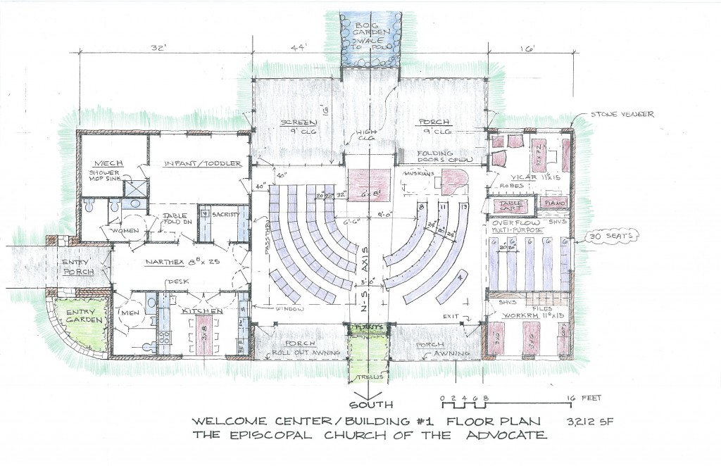 Welcome Center and Chapel floor plan