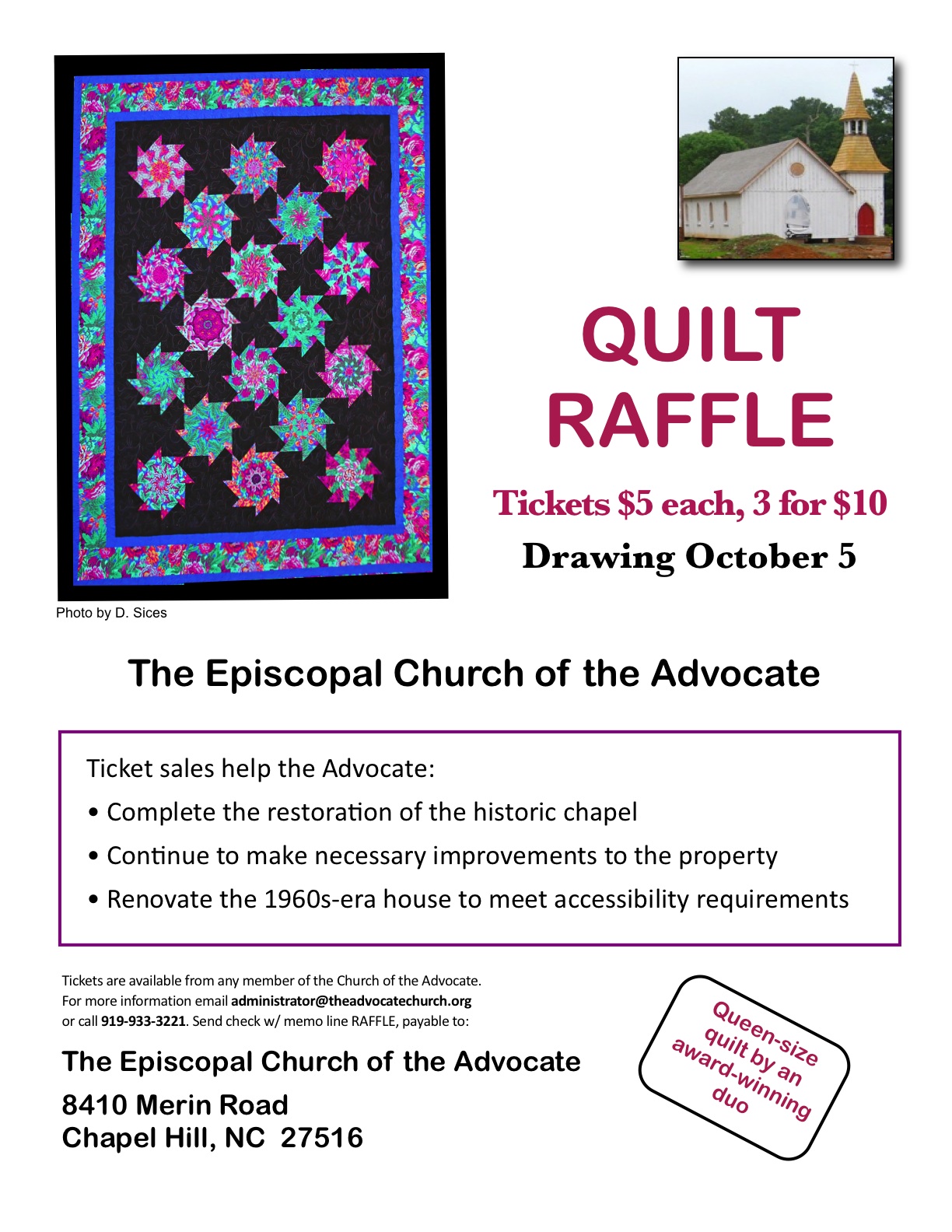 Church Raffle Graphics raffle poster churches – Episcopal Church of the Advocate